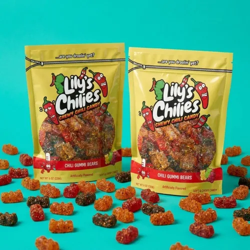 Miniatura 9 de Lilys Chilies, Caramelos masticables agrios y chiles (cinturones de manzana con chile)