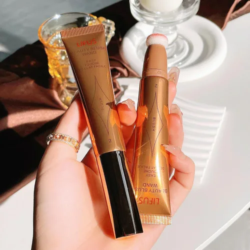 Miniatura 6 de Beauty Wand - Juego de maquillaje para rostro líquido, iluminador de contorno de contorno bronceador con aplicador de cojín, ligero, mezclable