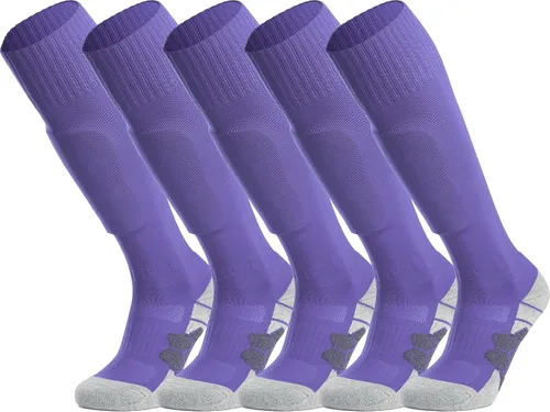 Miniatura 25 de APTESOL - Calcetas de fútbol hasta la rodilla (paquetes de 1/3/5) Calcetas acojinadas para niños, jóvenes, adultos, para equipos deportivos OTC