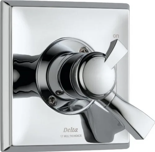 Miniatura 3 de Delta Faucet Dryden Serie 17 Kit de ajuste de válvula de mango de ducha de doble función, bronce champán T17051-CZ (válvula no incluida)