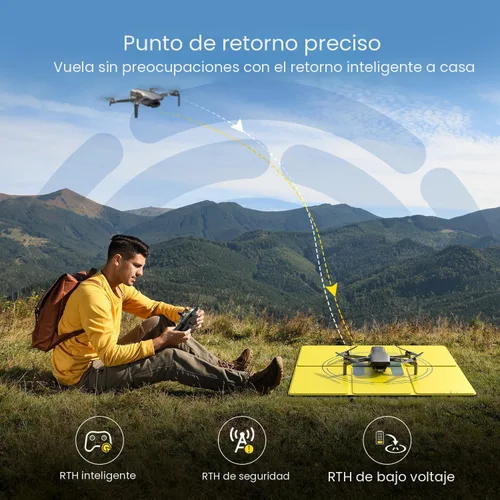 Miniatura 7 de Holy Stone Drone HS900 con cámara para adultos, cardán de 3 ejes, foto de 8K, video 4K/30FPS, transmisión de 20000 pies, AI Follow Me, retorno Kit