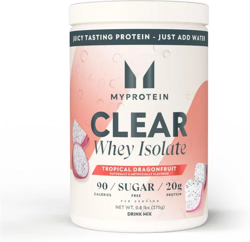 Miniatura 11 de Myprotein Polvo de Proteína Aislada de Suero Claro, 20 Porciones (0.5kg) Sabor Frambuesa Azul, 20g de Proteína por Porción, Mezcla de Bebida