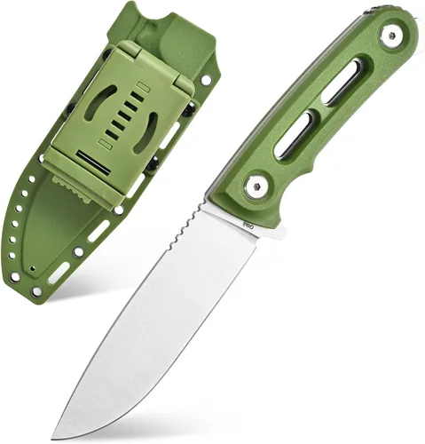 Miniatura 11 de Gtkii GTK3 cuchillo de hoja fija con hoja de acero AUS-8, mango de nylon y fibra de vidrio, cuchillo de espiga completa, herramientas EDC