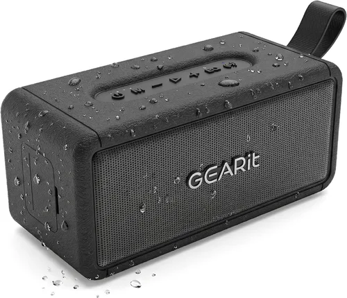 GEARit Altavoz inalámbrico portátil | Altavoz Bluetooth de 40 W V5.3 graves profundos | IPX6 impermeable TWS emparejamiento 15H tiempo de