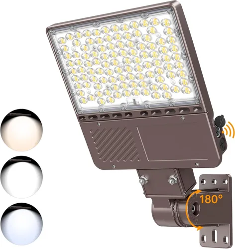 Luz LED de estacionamiento de 150 W, 120 W, 90 W, ajustable, con certificación UL, 5700 K, 5000 K, 4500 K, sintonizable, 22500 lm luz comercial de