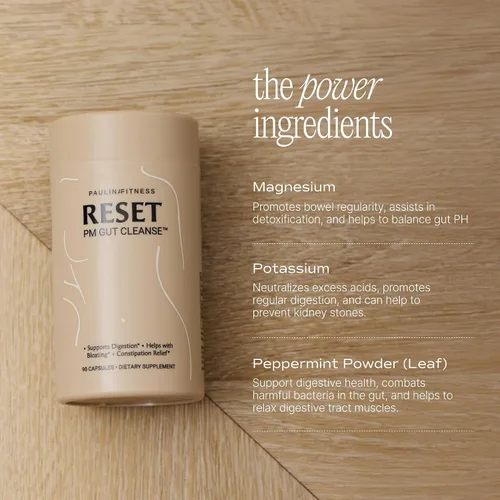 Miniatura 5 de Paulina FITNESS Restablecer ayuda digestiva durante la noche, alivio de la hinchazón y suplemento de salud intestinal Desintoxicación natural