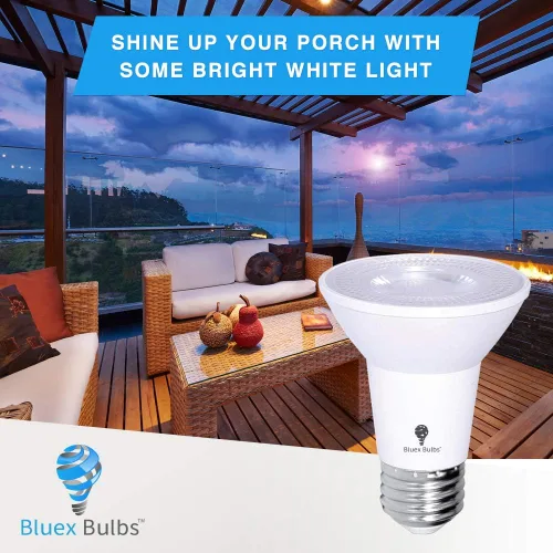 Miniatura 5 de Paquete de bombillas LED PAR20 para inundación de luz del anochecer al amanecer para exteriores, sensor de fotocélula, 8 W, equivalente a 65 W, 700