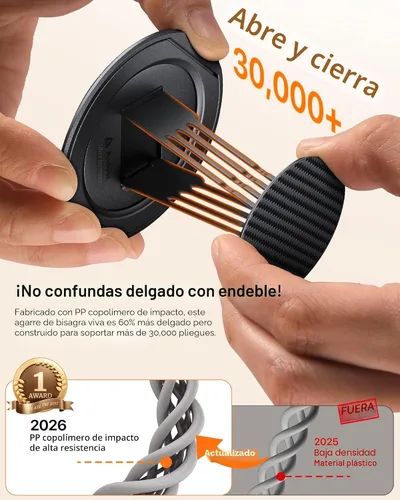 Miniatura 5 de andobil [2026 Ultra-delgado] Agarre magnético para teléfono MagSafe [rotación de 360°] Soporte magnético de anillo de teléfono celular y soporte