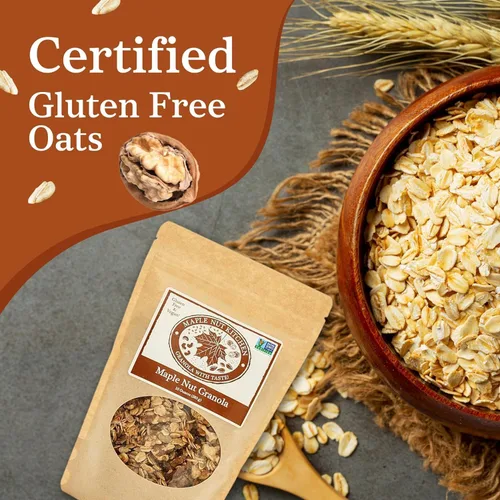 Miniatura 4 de Maple Nut Kitchen Granola de nuez de arce, paquete de 3 – Avena vegana y sin gluten con nueces, calabaza y semillas de girasol Granola baja