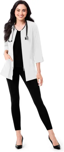 Miniatura 5 de Maevn Smart Lab Coats - Chaqueta de laboratorio con manga de 34 pulgadas para mujer
