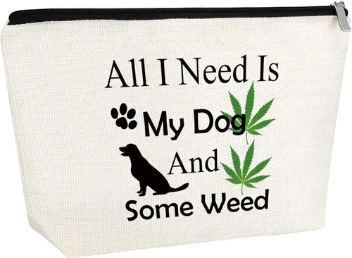 Miniatura 8 de Bolsa de maquillaje Dog Mom - Regalos para amantes para mujeres y mamá de piel - Bolsa de cosméticos para mascotas para nuevos dueños de perros