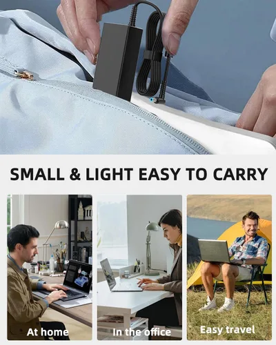 Miniatura 7 de Cargador para portátil de 65 W y 45 W compatible con HP es 13252, Pavilion Spectre Envy X360 11 13 15 Chromrbook 11 14 x360 Zbook Elitebook Stream