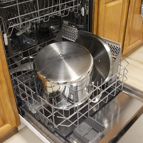 Miniatura 8 de Camerons Olla de 20 cuartos de galón con tapa, olla de acero inoxidable de tres capas de grado profesional 18/10 – Olla de grado comercial