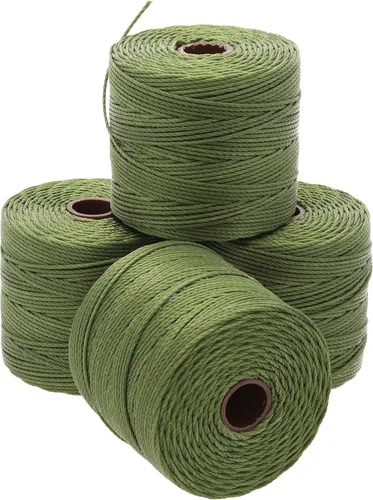 Miniatura 74 de The Beadsmith S-Lon Cordón para Cuentas – Cordón de Nylon Torcido de 0.5 mm para Ensartar, Paquete de 4, Mezcla de Neutrales Fríos, TEX210, 77