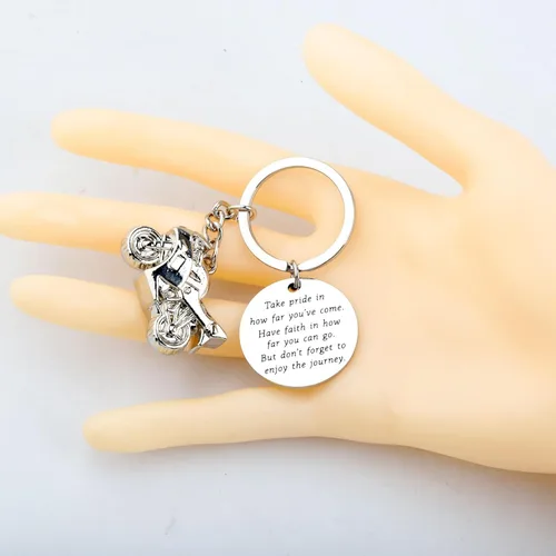 Miniatura 26 de FUSTMW Llavero de motociclista, regalo de motocicleta, llavero seguro para que tu ángel guardián viaje contigo, nuevo regalo para motociclista