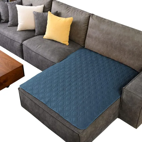 Miniatura 106 de Ameritex Funda Impermeable para Cama de Perro Manta para Mascotas para Muebles Cama Sillón Sofá Reversible Azul marino+azul piedra