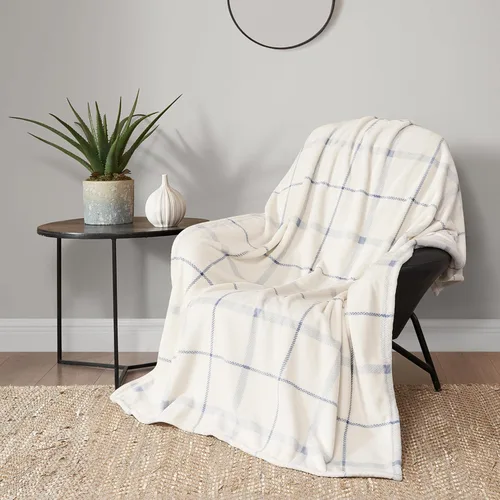 Miniatura 29 de Lucky Brand Camper Plaid Verde Oliva 50"x70" Manta de Felpa Acogedora - Manta de Microfibra Premium para Comodidad y Estilo Lujosos