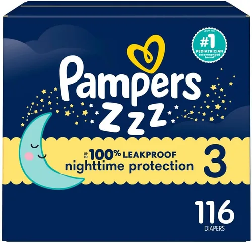 Miniatura 23 de Pampers ZZZ Pañales Nocturnos, Talla 7 (41+ libras), 36 Unidades, Protección Nocturna Pañales Desechables para Bebé, Protección Nocturna contra