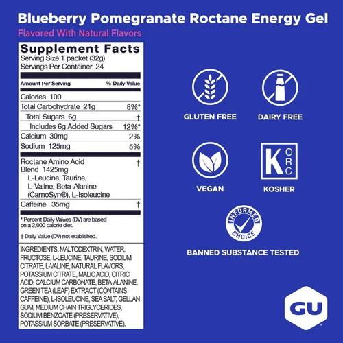 Miniatura 3 de Gel Ultra Endurance gel de energía Gu Roctane , 123065, 24 unidades, 1, 1