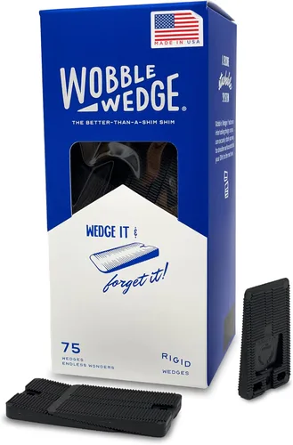 Miniatura 8 de Wobble Wedges Cuñas de nivelación de plástico resistentes fabricadas en los Estados Unidos, las cuñas de plástico rígido originales para nivelar