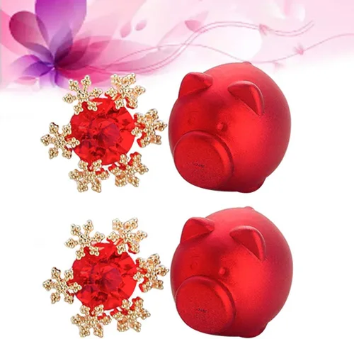 Miniatura 5 de Happyyyami - Pendientes de plata de ley con diseño de copo de nieve