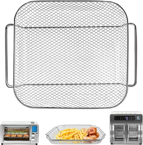 Miniatura 10 de Canasta de reemplazo para horno de aire frito de zona dual Emeril Lagasse 360 25 QT horno de aire frito tostador de convección de malla de acero