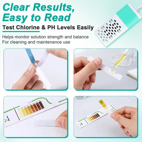Miniatura 5 de 1 generador de hipoclorito de sodio con 1 caja de tiras de prueba de cloro y papel de prueba de PH, fabricante de electrolizador de agua