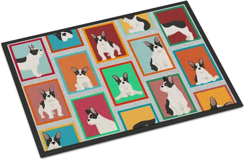 Miniatura 155 de Caroline's Treasures MLM1149MAT - Felpudo rojo Border Collie de 18 x 27 pulgadas, para interiores y exteriores, para entrada, antideslizante, Border