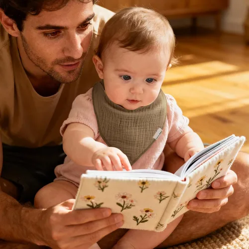 Miniatura 3 de egmao baby Baberos de muselina para babear y dentición, paquete de 10 baberos para niños y niñas, 100% algodón suave para bebés, recién nacidos