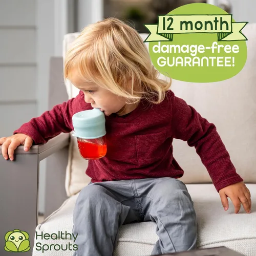 Miniatura 5 de Healthy Sprouts Tapas de silicona para tazas – A prueba de derrames, se adapta a cualquier taza, sin BPA, duraderas y suaves para bebés y niños