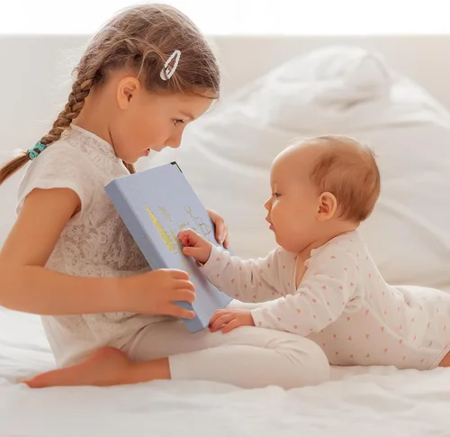 Miniatura 29 de Libro de recuerdos de bebé para niños y niñas – Libro atemporal para bebés de 5 años – Libro de recortes de diario neutro o álbum de fotos