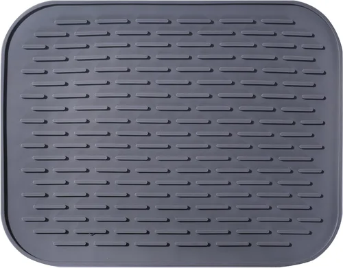 Miniatura 10 de Tapete pequeño para secar platos, tapetes de silicona para encimera de cocina, 11.5 x 9.1 pulgadas, para estante sobre el fregadero, ollas