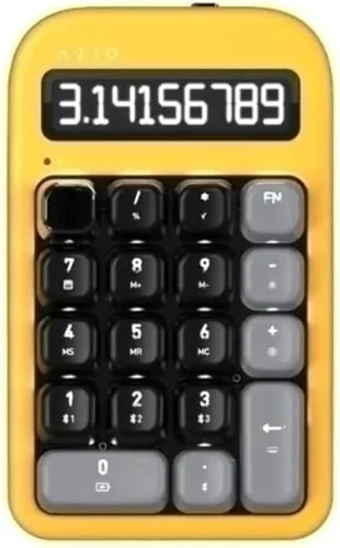Miniatura 11 de AZIO IZO Calculadora mecánica inalámbrica y teclado numérico (Blanco/Oro) - Bluetooth 5.0 y USB, interruptor mecánico Gateron-Azul, 9 modos