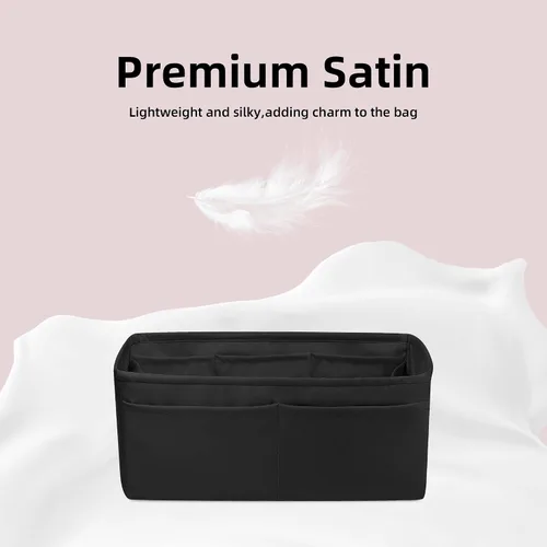 Miniatura 3 de DGAZ Organizador de bolso, sedoso y suave, seda, bolso de mano de lujo en moldeadores de bolsa, para mujer, se adapta a bolsas Birkin 25303540