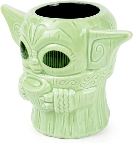 Miniatura 3 de Geeki Tikis Star Wars: The Mandalorian The Child Baby Yoda Taza Taza de cerámica coleccionable oficial de Star Wars estilo Tiki Capacidad