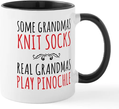 Miniatura 79 de CafePress Euchre Champ Mugs Taza de café de cerámica de 11 oz (11.0 fl oz)
