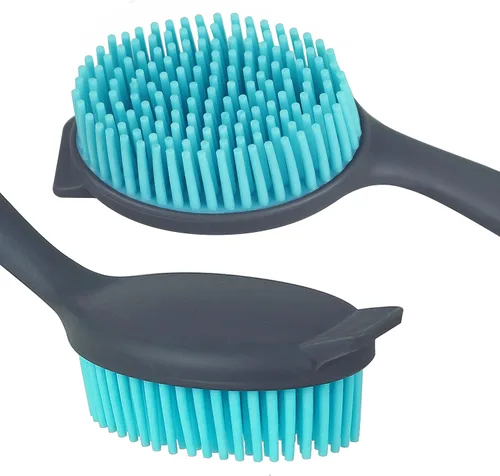 Miniatura 3 de Paquete de 2 cepillos de platos con asa, cepillo suave para lavar platos de cocina, para limpiar ollas, sartén, fregadero