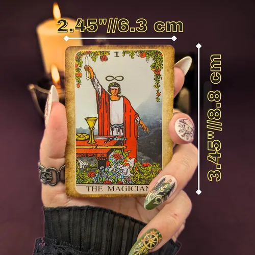 Miniatura 2 de Mazos de Cartas de Tarot Mini Witchy Cauldron – Kit de Bolsillo Rider Waite Oracle para Llevar con Guía Mini Mazo de Tarot para Principiantes