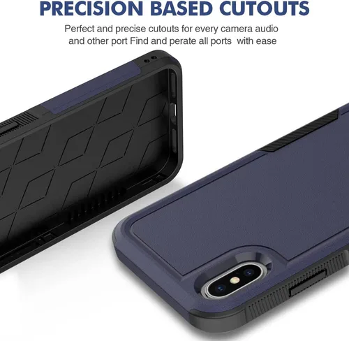 Miniatura 88 de Jeylly Funda para iPhone SE/Funda para iPhone 5S, Exterior de Plástico Duro que Absorbe Golpes + Interior de Silicona de Goma Defensor contra