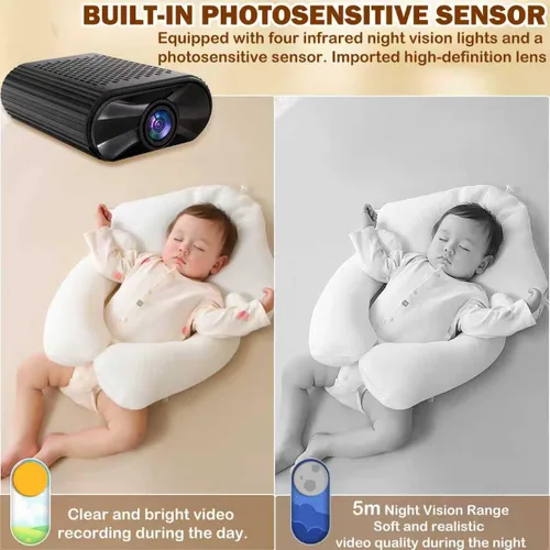 Miniatura 4 de Mini cámara – Cámara inalámbrica WiFi 4K portátil con visión nocturna, detección de movimiento, aplicación de teléfono Live View – Cámara