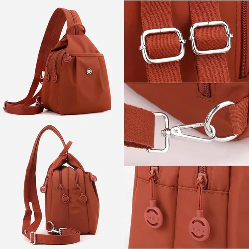 Miniatura 3 de Bolsa de viaje impermeable de 2 vías, mochila convertible para mujer, bolsa de viaje antirrobo de gran capacidad