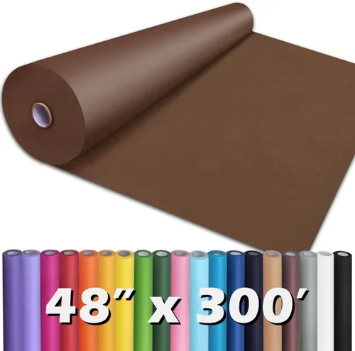 Miniatura 99 de PerkHomy Rollo de Papel Kraft Marrón 48" x 1,800" (150') para Envolver Regalos, Ramos, Flores, Arte, Pintura, Manualidades, Escritura, Embalaje