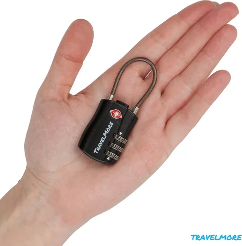 Miniatura 5 de Aprobado por la TSA Cerraduras de equipaje de combinación de cable de viaje para maletas Paquete de 1, 2, 4 & 6