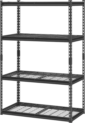 Miniatura 9 de VEVOR Estantes de almacenamiento, 2400 libras, estantería de garaje resistente de 4 niveles, 20 pulgadas de profundidad x 40 pulgadas de ancho x 60