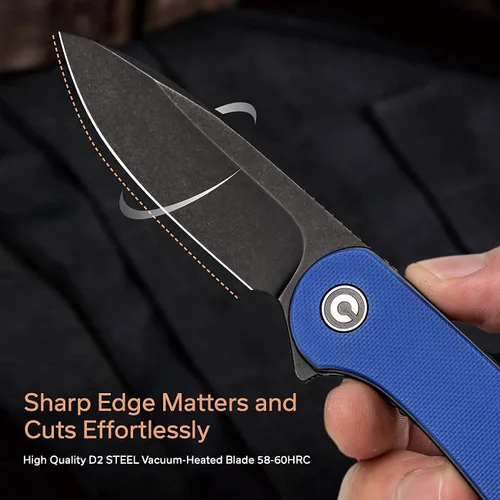 Miniatura 4 de CIVIVI Elementum Green G10 Mango incluido con nueva versión de mango azul G10, gran compañero de cuchillo plegable EDC