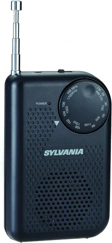 Miniatura 10 de Radio de bolsillo portátil AM/FM con bocina integrada, color azul N/A Rojo