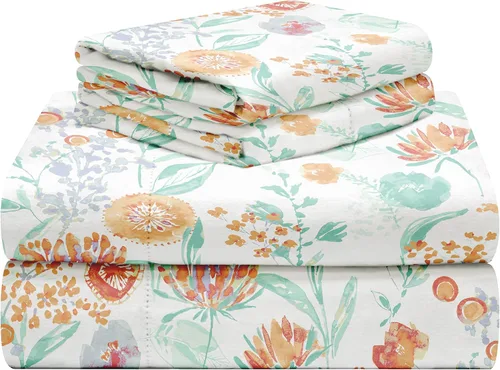 Miniatura 12 de Celeste Home Juego de sábanas tamaño individual XL de 190 GSM, cálido y acogedor, franela 100% algodón preencogida, extra suave, bolsillos