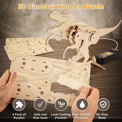Miniatura 2 de Kits STEM 9 en 1 para niños de 8 a 12 años, proyectos de experimentos científicos y de dinosaurios para construir, juguetes de construcción