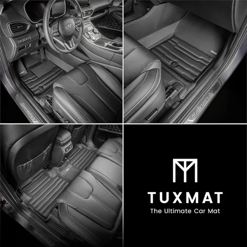 Miniatura 2 de TuxMat - Para los modelos Hyundai Santa Fe Hybrid 2021-2023 - Alfombrillas personalizadas para automóvil - Cobertura máxima, todo tipo de clima
