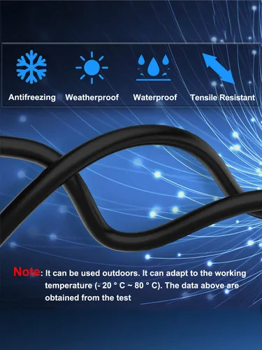 Miniatura 4 de Dacrown Cable Ethernet Cat 8 de 50 pies blindado, para interiores y exteriores, cable de red de alta velocidad y alta resistencia 26AWG, cable